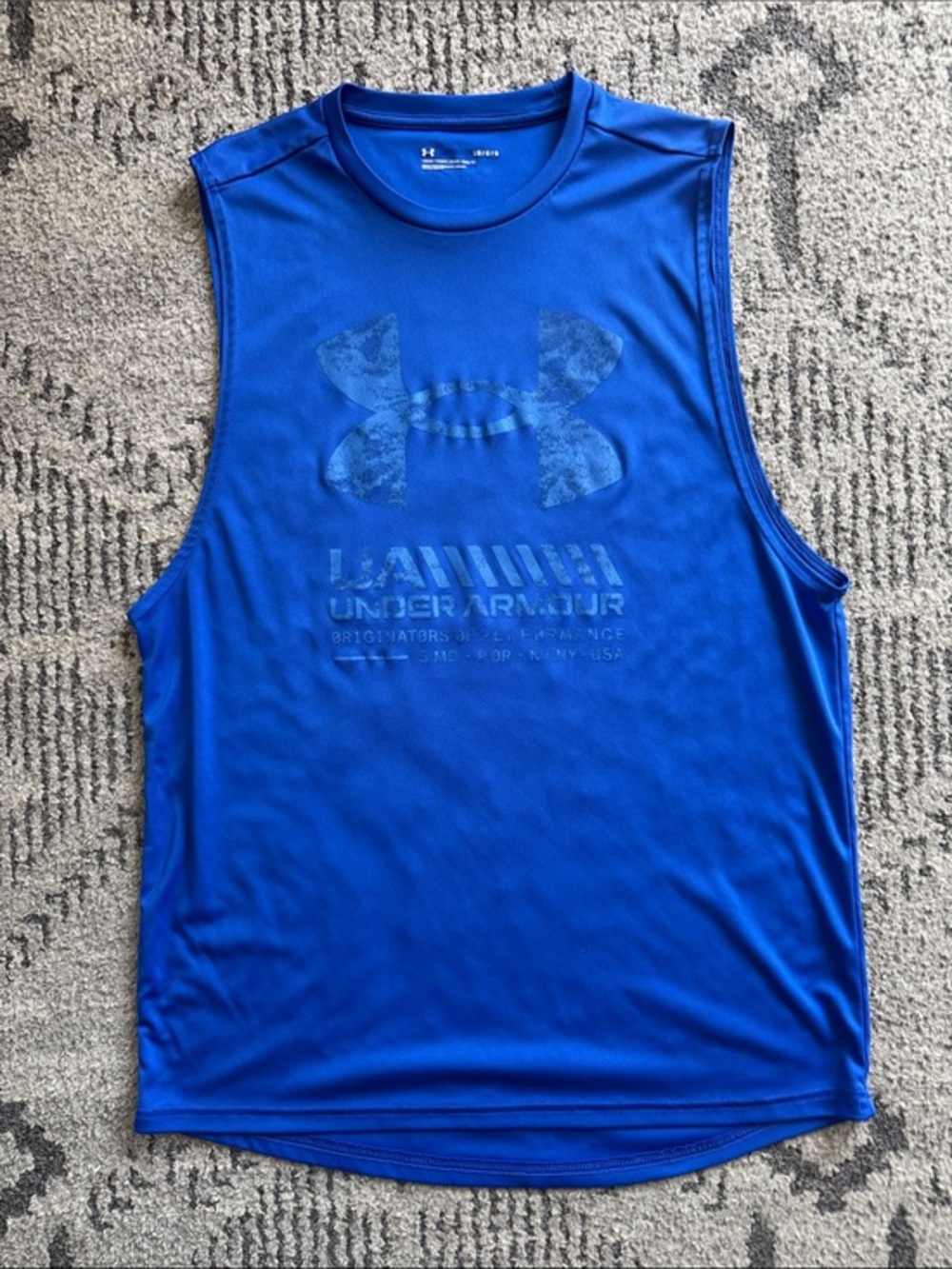 Under Armour Royal Blue Sleeveless Athletic Tank
